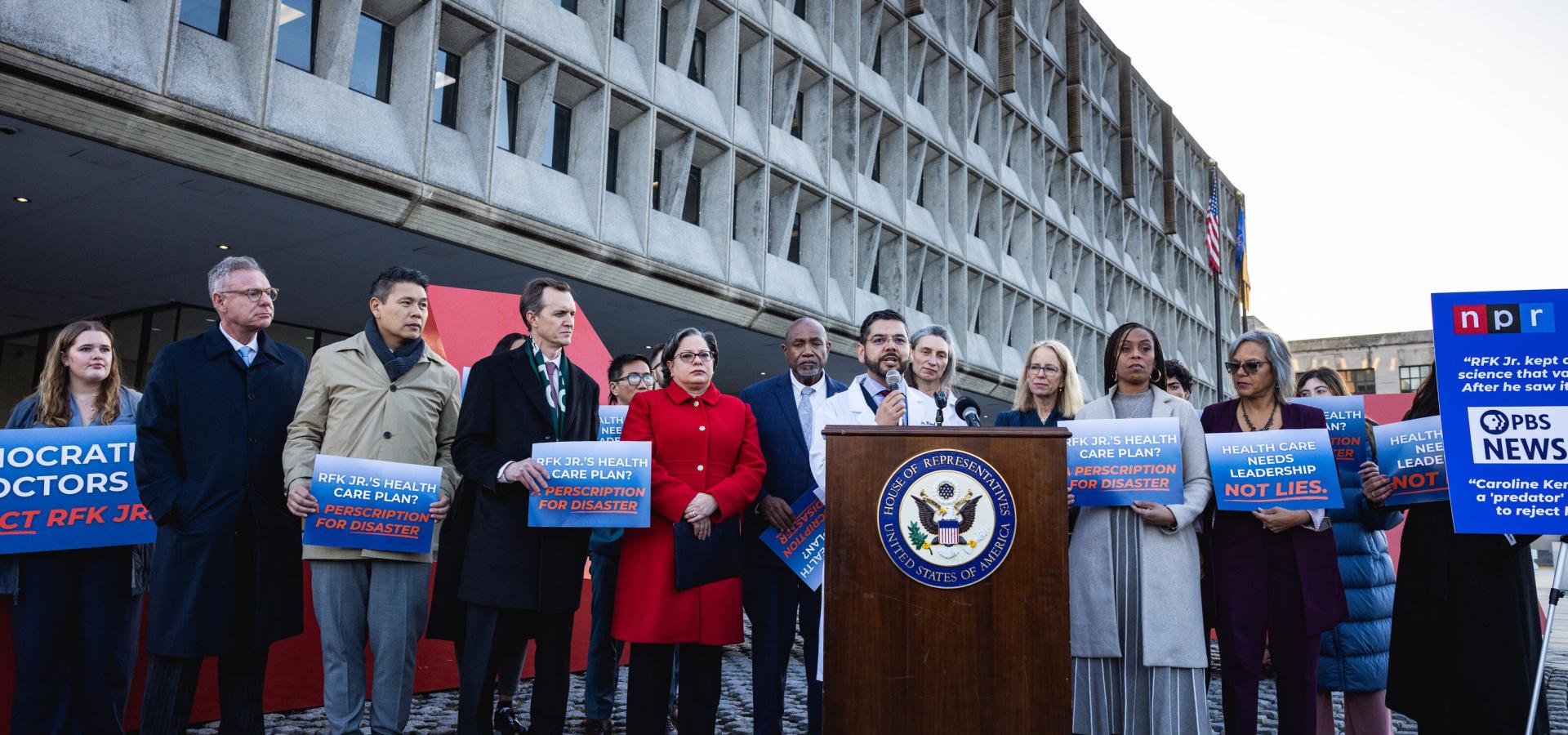 Congressman Dr. Raul Ruiz Leads Press Conference on Robert F. Kennedy Jr.'s Nomination for HHS Secretary