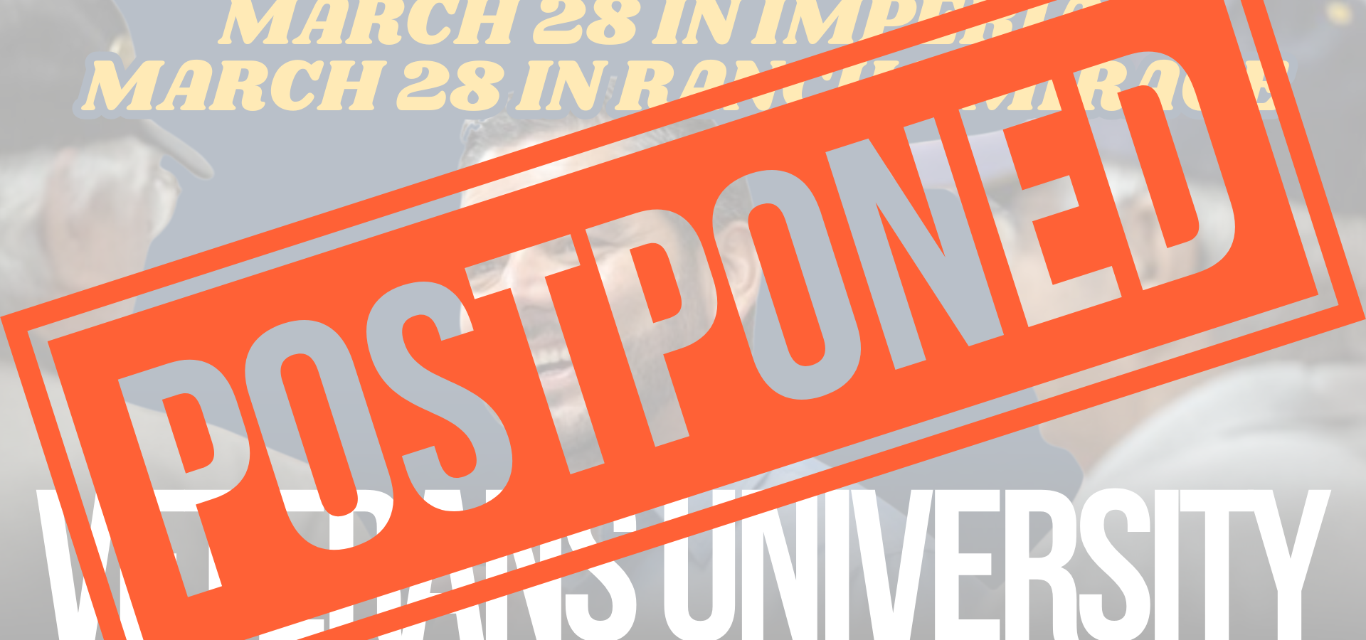 Veterans University - POSTPONED