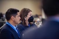 Rep. Ruiz listening to presentation