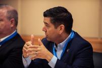 Rep. Ruiz in discussion