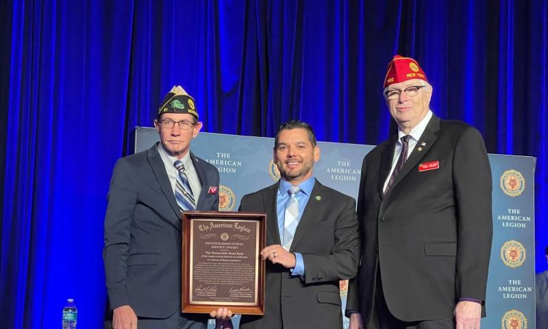 Congressman Ruiz- American Legion Award